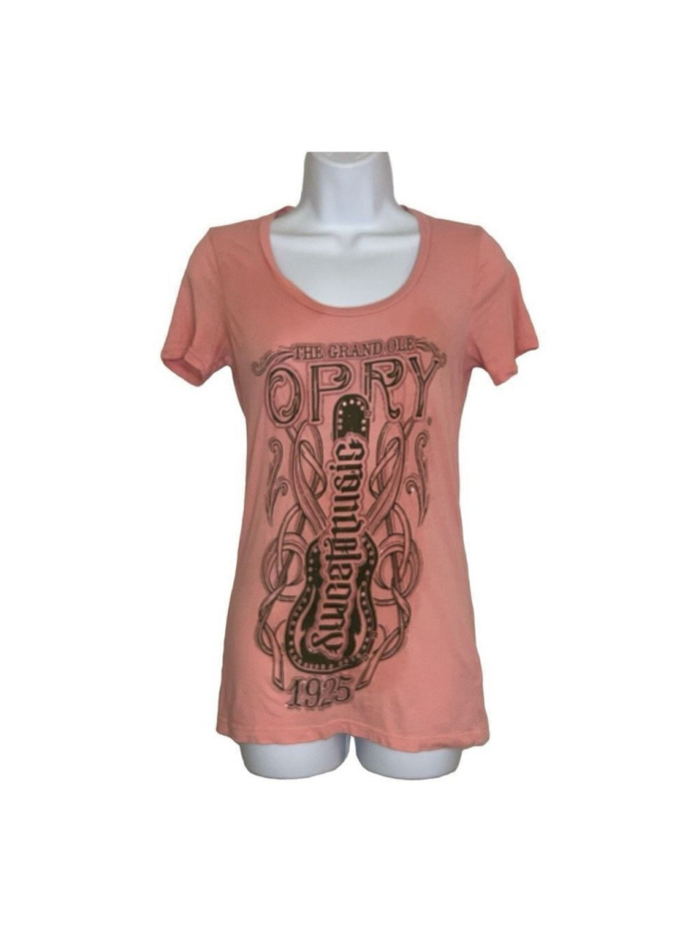Red Chapter Grand Ole Opry Nashville 1925 Graphic T Shirt Pink Country Music